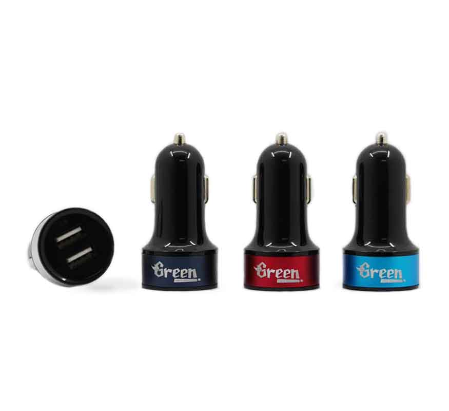 10.5W 2 USB Port 2.1A | Car Charger (Black) GR-CC-210