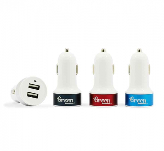 10.5W 2 USB Port 2.1A | Car Charger (White) GR-CC-210