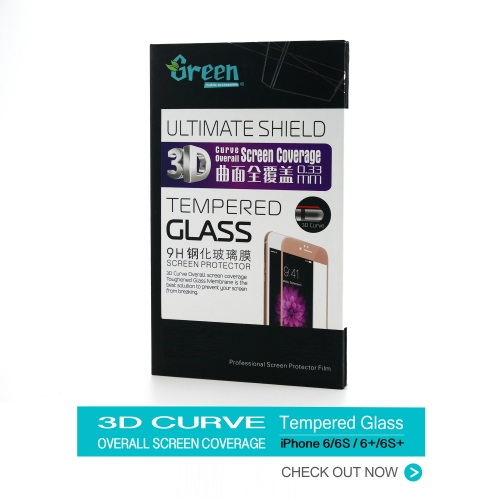 iPhone 6 6S / 6 Plus 6S Plus | 3D Curve Overall Screen Tempered Glass (Rose Gold) 0.33mm
