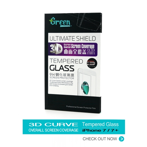 iPhone 7 / 7 Plus | 3D Curve Overall Screen Tempered Glass (White) 0.33mm