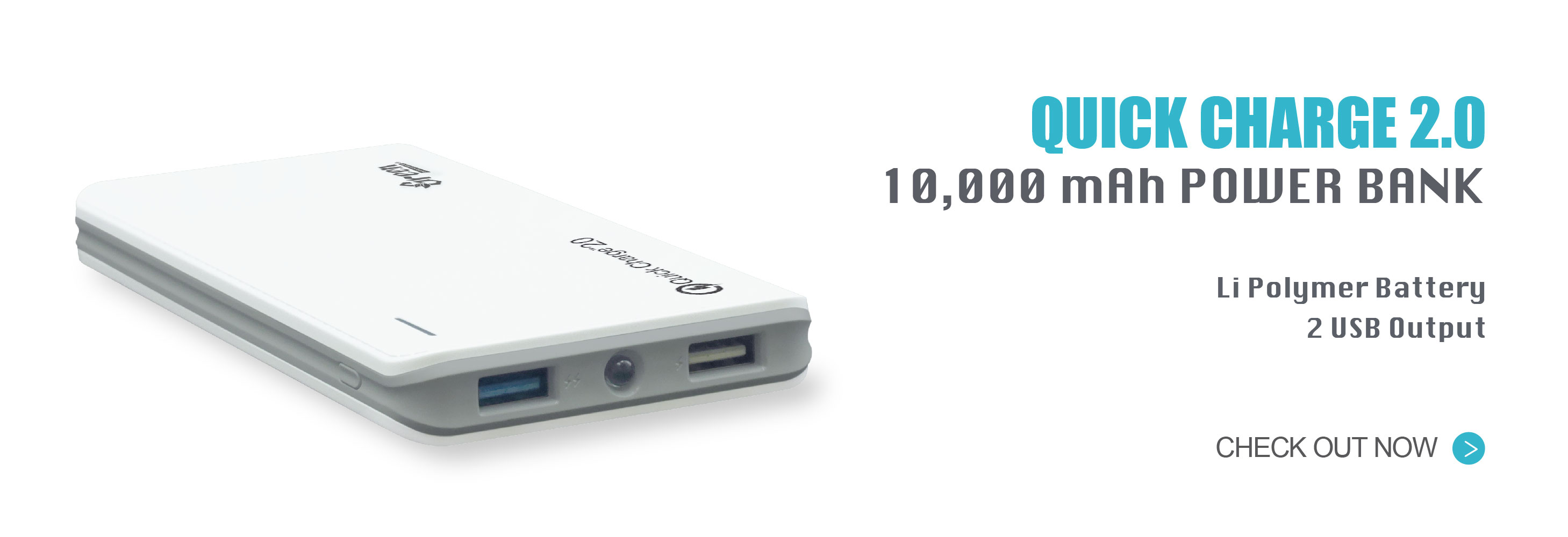 Power Bank Quick Charge 2.0